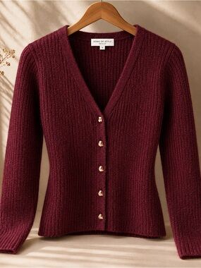 Song of Style (REVOLVE) Burgundy Cardigan- Size M- NWT
